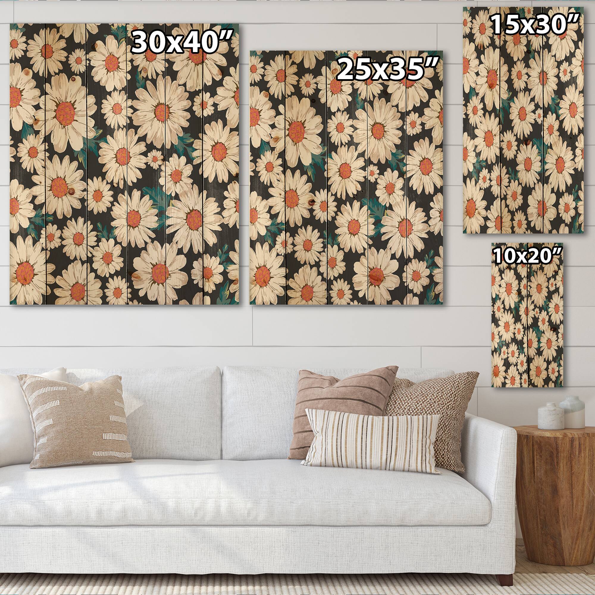 Designart - Abundance of White Daisy Flowers